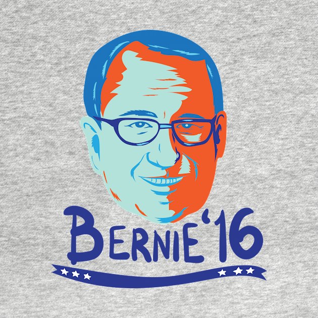 Bernie Sanders 2016 President Retro by retrovectors